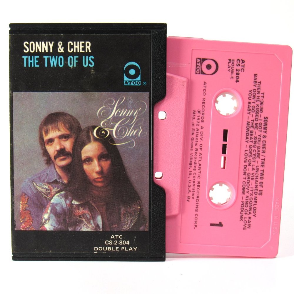 Sonny & Cher The Two Of Us Slipcase Double-Play Cassette ATCO 1972